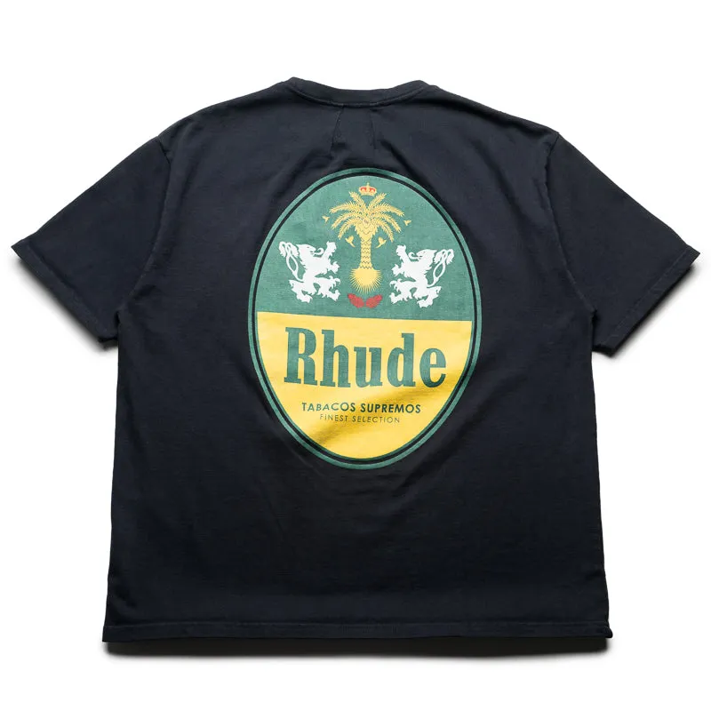 Rhude Tabaco Tee - Vintage Black