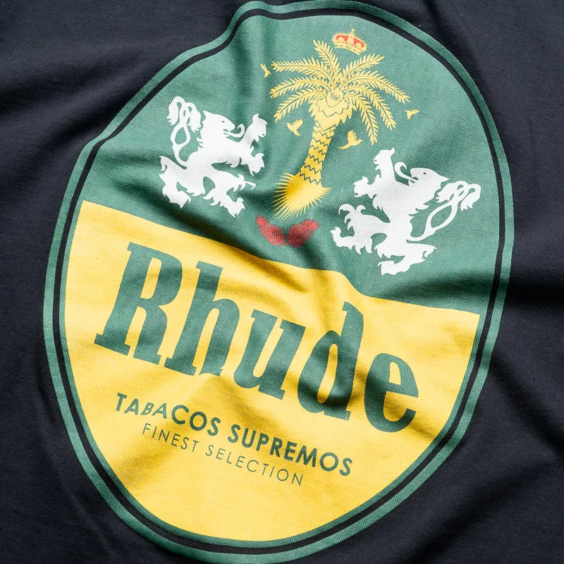 Rhude Tabaco Tee - Vintage Black