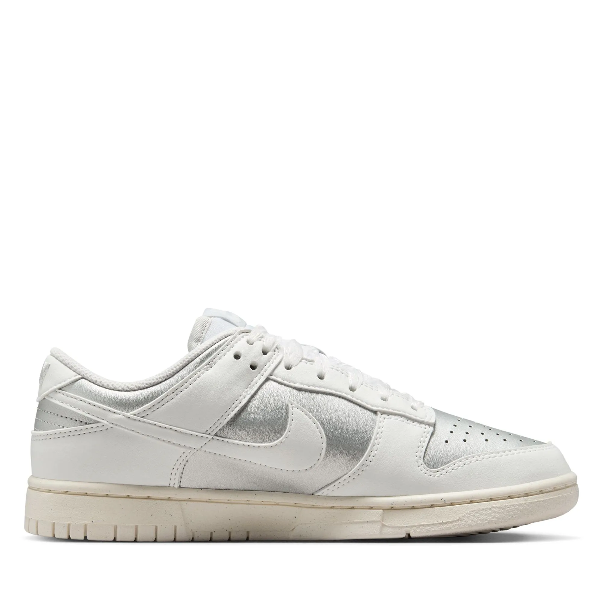 Women's Nike Dunk Low Next Nature - Metallic Platinum/Summit White